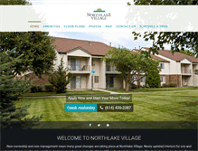 Tablet Screenshot of northlakevillageapartments.com